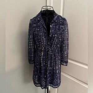 Tahari Arthur Levine Multicolored Printed Lightweight Jacket in Size 6